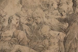 Mazzola detto il Parmigianino Girolamo Francesco : La deposizione di Cristo; 1524-1527 c., prima versione  - Asta Dipinti Antichi - Associazione Nazionale - Case d'Asta italiane
