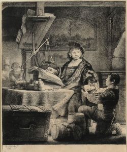 van Rijn Rembrandt : Ritratto di Jan Uytenbogaert, il pesatore doro  - Asta Dipinti Antichi - Associazione Nazionale - Case d'Asta italiane