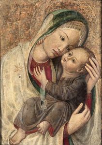 Giambono Michele : Madonna con Bambino  - Asta Dipinti Antichi - Associazione Nazionale - Case d'Asta italiane