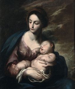 Vaccaro Andrea : Madonna con Bambino dormiente  - Asta Dipinti Antichi - Associazione Nazionale - Case d'Asta italiane