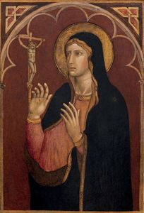 di Bartolomeo Martino - La Vergine in adorazione del crocifisso