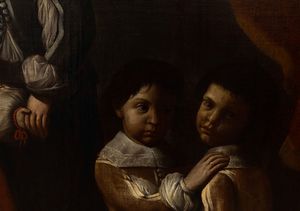 Cittadini Pier Francesco : Ritratto di famiglia  - Asta Dipinti Antichi - Associazione Nazionale - Case d'Asta italiane