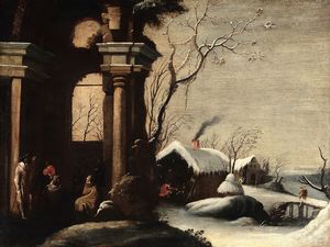 Pedon Bartolomeo - Paesaggio sotto la neve