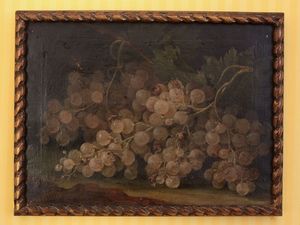 Scuola lombarda del XVII/XVIII secolo - Natura morta con uva