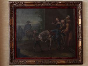 Scuola emiliana del XVIII secolo - La partenza del figliol prodigo