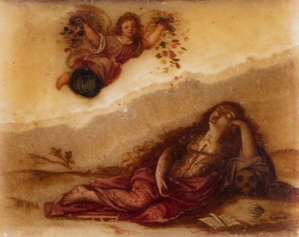 Scuola italiana, secolo XVII : Maddalena penitente e un Angelo  - Asta Incanti d'Arte - Associazione Nazionale - Case d'Asta italiane