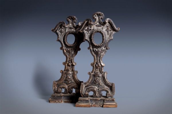 Coppia di porta reliquie in legno a mecca, secolo XVIII  - Asta Incanti d'Arte - Associazione Nazionale - Case d'Asta italiane