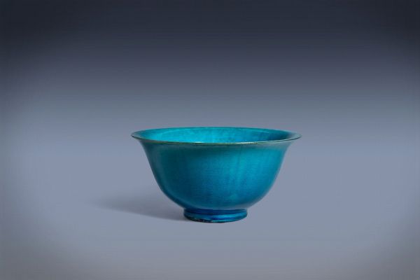 Grande ciotola  in porcellana azzurra, Cina secolo XIX  - Asta Incanti d'Arte - Associazione Nazionale - Case d'Asta italiane