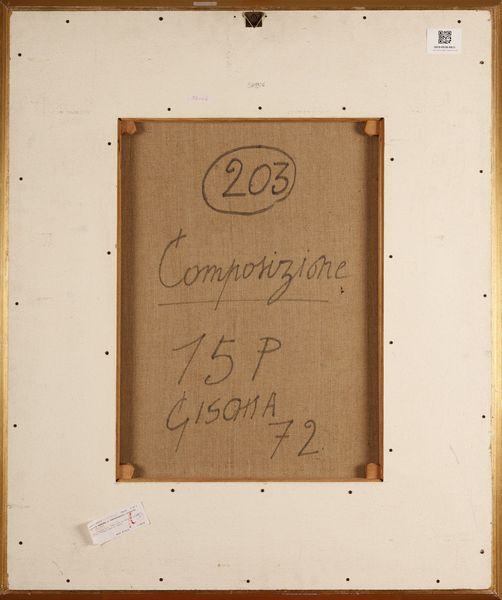 GISCHIA LEON (1903 - 1991) : Composizione 15p.  - Asta ASTA 282 - ARTE MODERNA E CONTEMPORANEA (online) - Associazione Nazionale - Case d'Asta italiane