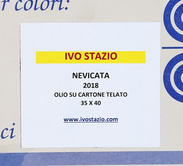 STAZIO IVO (n. 1959) : Nevicata  - Asta ASTA 282 - ARTE MODERNA E CONTEMPORANEA (online) - Associazione Nazionale - Case d'Asta italiane