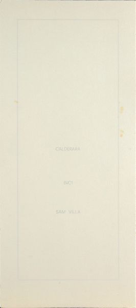 CALDERARA ANTONIO (1903 - 1978) : Cartella composta da n.6+1 fogli. La fine da significato al principio.  - Asta ASTA 282 - ARTE MODERNA E CONTEMPORANEA (online) - Associazione Nazionale - Case d'Asta italiane