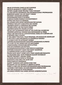 CATTELAN MAURIZIO (n. 1960) - Ho incontrato Alighiero Boetti alla Biennale di Venezia nel 1990.
