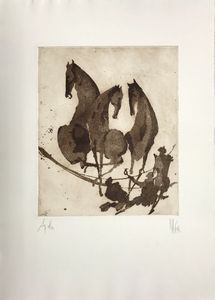 ARNOLDI NAG (n. 1928) - Horses.