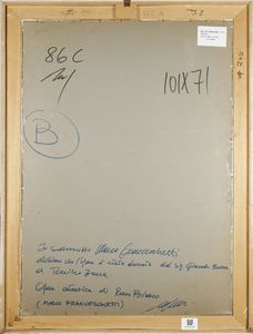 BIANCO REMO (1922 - 1990) : Senza titolo.  - Asta ASTA 282 - ARTE MODERNA E CONTEMPORANEA (online) - Associazione Nazionale - Case d'Asta italiane