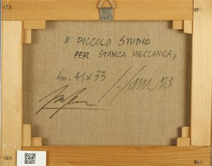 SARRI SERGIO (n. 1938) : Piccolo studio per stanza meccanica.  - Asta ASTA 282 - ARTE MODERNA E CONTEMPORANEA (online) - Associazione Nazionale - Case d'Asta italiane