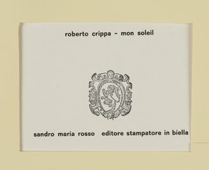 CRIPPA ROBERTO GAETANO (1921 - 1972) - Mon soleil.