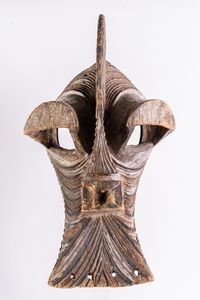 Arte africana - Grande maschera kifwebe, Songye Repubblica democratica del Congo