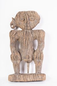 Arte oceania - figura antropomorfa, Dayak Borneo