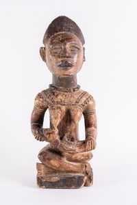 Arte africana - Scultura phembe, Yombe R.D. Congo