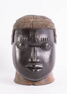 Arte africana - Testa di Oba, Benin Nigeria