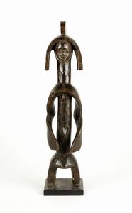 Arte africana : Figura femminile iagalagana, Mumuye Nigeria  - Asta ASTA 285 - ARTE AFRICANA E OCEANIA DA DUE IMPORTANTI COLLEZIONI PRIVATE EUROPEE - Associazione Nazionale - Case d'Asta italiane