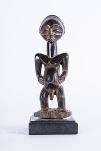 Arte africana - Figura maschile, Luba R.D.Congo
