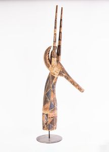 Arte africana - Maschera-copricapo adon, Kurumba Burkina Faso