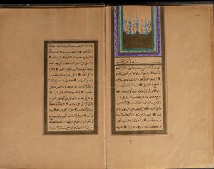Arte Islamica - Certificato da calligrafo  Turchia ottomana, XIX secolo
