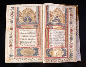 Arte Islamica - Quran Kashmir, XIX secolo