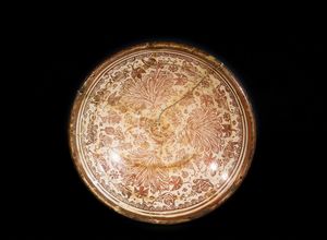 Arte Islamica - Piatto a lustro hispano moresco  Spagna, Manises, XVI secolo