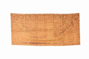 Arte Islamica - Tessuto in seta con melagrane  Probabilmente Italia, XIX secolo