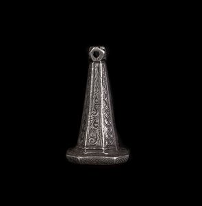 Arte Islamica - Sigillo in argento e corniola  Persia, XIX secolo