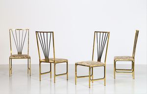 REGA ROMEO (1925 - 1984) - (Alla maniera di.) Quattro sedie