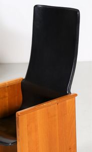 SCARPA AFRA (1937 -2011) & TOBIA (n. 1935) : Quattro sedie (4)  - Asta ASTA 284 - DESIGN (online) - Associazione Nazionale - Case d'Asta italiane