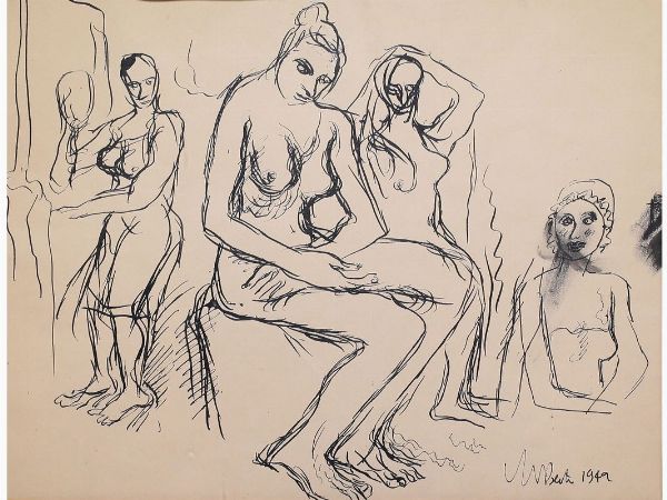 Vinicio Berti : Nudi 1942  - Asta Arte moderna e contemporanea - Associazione Nazionale - Case d'Asta italiane
