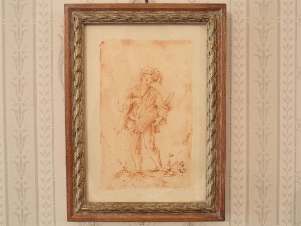 Studio di figura maschile  - Asta Arredi e dipinti antichi - Associazione Nazionale - Case d'Asta italiane