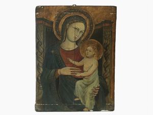 Madonna con Bambino  - Asta Arredi e dipinti antichi - Associazione Nazionale - Case d'Asta italiane