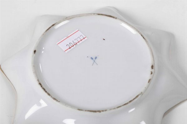 Coppia di piattini Parigi, met del XX secolo  - Asta Ceramiche - Asta a Tempo - Associazione Nazionale - Case d'Asta italiane