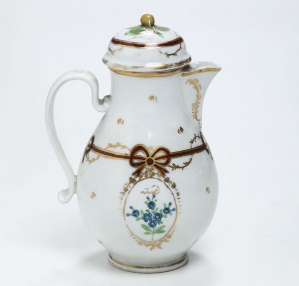 Caffettiera Vienna, Manifattura Imperiale, 1770 circa  - Asta Ceramiche - Asta a Tempo - Associazione Nazionale - Case d'Asta italiane