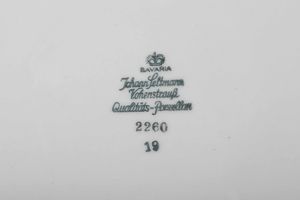 Servizio da tavola Germania, Vohenstrauss, Manifattura Johann Seltmann, XX secolo  - Asta Ceramiche - Asta a Tempo - Associazione Nazionale - Case d'Asta italiane