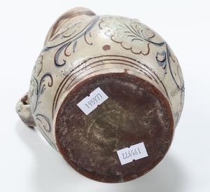 Brocca Italia centrale, probabilmente XVIII-XIX secolo  - Asta Ceramiche - Asta a Tempo - Associazione Nazionale - Case d'Asta italiane