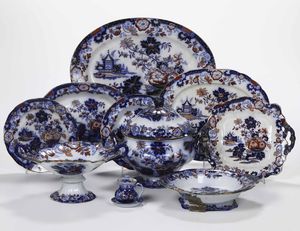 Parte di servizio da tavola Inghilterra, Manifattura Linder & Co, seconda met XIX secolo  - Asta Ceramiche - Asta a Tempo - Associazione Nazionale - Case d'Asta italiane