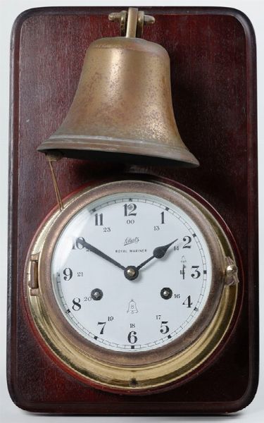 Orologio da parete con campana, Schatz, Royal mariner, Germania  - Asta Antiquariato III - Asta a Tempo - Associazione Nazionale - Case d'Asta italiane