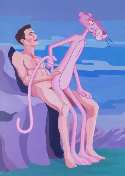 VENEZIANO GIUSEPPE : Jeff Koons & Pink Panther, 2005  - Asta Out of the Ordinary - Associazione Nazionale - Case d'Asta italiane