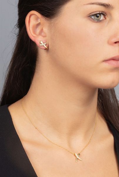 Tiffany & Co. Demi-parure X composta da pendente ed orecchini con diamanti  - Asta Gioielli - Asta a Tempo - Associazione Nazionale - Case d'Asta italiane