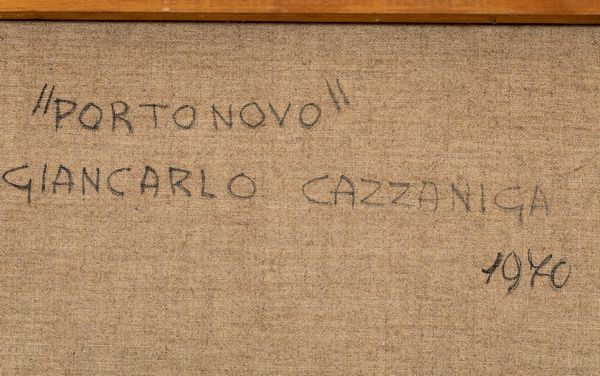 Cazzaniga Giancarlo : Portonovo, 1970  - Asta Arte Moderna e Contemporanea - Asta a Tempo - Associazione Nazionale - Case d'Asta italiane