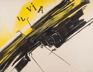Bertini Gianni : Le fuite de Mercure, 1957  - Asta Arte Moderna e Contemporanea - Asta a Tempo - Associazione Nazionale - Case d'Asta italiane