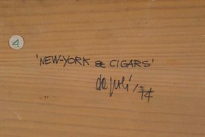 De Poli Fabio : New York & Cigars, 1974  - Asta Arte Moderna e Contemporanea - Asta a Tempo - Associazione Nazionale - Case d'Asta italiane