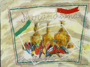 Donzelli Bruno - Morandiana con natura morta italiana, 1986