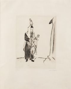CHAGALL MARC : Der Rabbi, 1922  - Asta Arte Moderna e Contemporanea - Asta a Tempo - Associazione Nazionale - Case d'Asta italiane